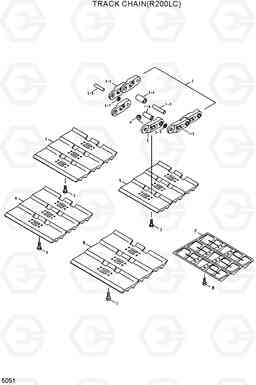 5051 TRACK CHAIN(R200LC) R200LC, Hyundai