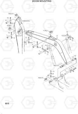 6010 BOOM MOUNTING R200LC, Hyundai