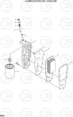 8260 LUBRICATING OIL COOLER R200LC, Hyundai