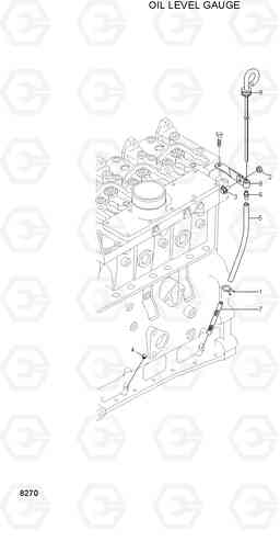 8270 OIL LEVEL GAGE R200LC, Hyundai