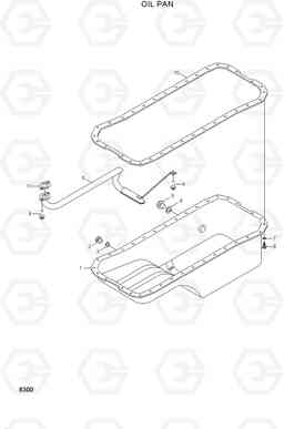 8300 OIL PAN R200LC, Hyundai