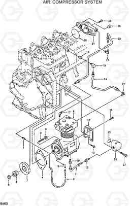 8460 AIR COMPRESSOR R200LC, Hyundai