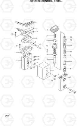 2130 REMOTE CONTROL PEDAL R200NLC-3, Hyundai