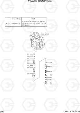 2152 TRAVEL MOTOR(3/3) R200NLC-3, Hyundai