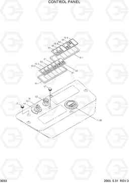 3033 CONTROL PANEL R200NLC-3, Hyundai