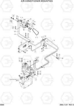 3050 AIR CONDITIONER MOUNTING R200NLC-3, Hyundai