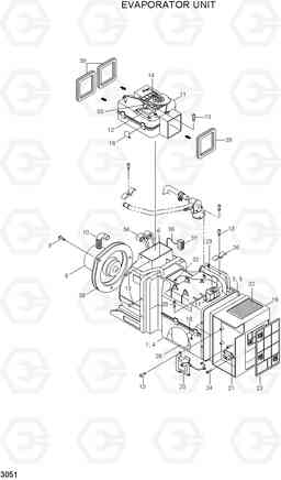 3051 EVAPORATOR UNIT R200NLC-3, Hyundai