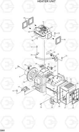 3061 HEATER UNIT R200NLC-3, Hyundai