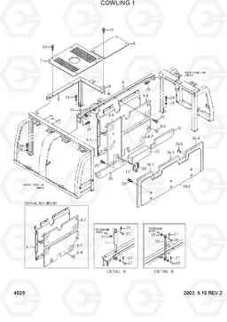 4020 COWLING 1 R200NLC-3, Hyundai