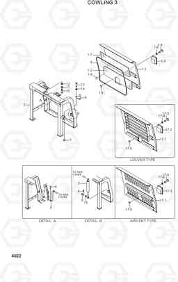 4022 COWLING 3 R200NLC-3, Hyundai