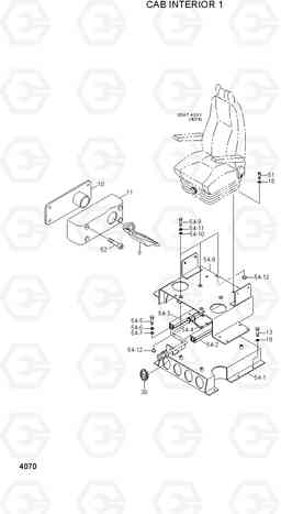 4070 CAB INTERIOR 1(-#0022) R200NLC-3, Hyundai