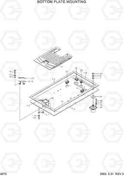 4073 BOTTOM PLATE MOUNTING R200NLC-3, Hyundai