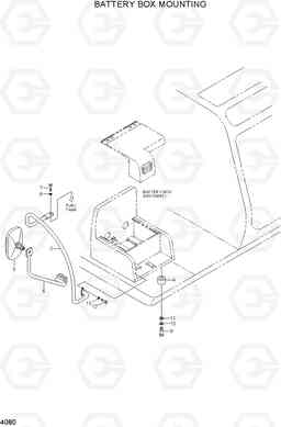 4080 BATTERY BOX MOUNTING R200NLC-3, Hyundai