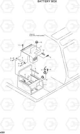 4081 BATTERY BOX R200NLC-3, Hyundai