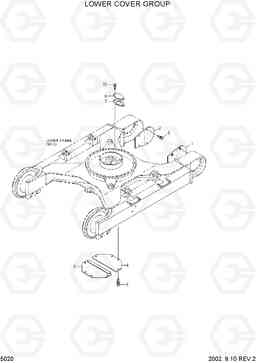 5020 LOWER COVER GROUP R200NLC-3, Hyundai