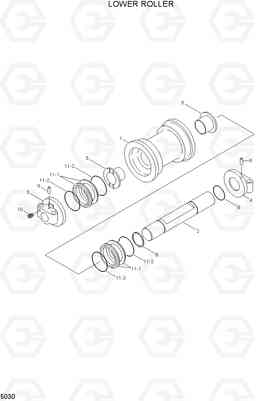 5030 LOWER ROLLER R200NLC-3, Hyundai