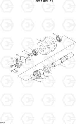 5040 UPPER ROLLER R200NLC-3, Hyundai