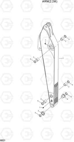 6021 ARM(2.2M) R200NLC-3, Hyundai