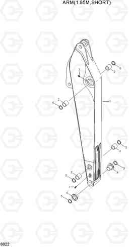 6022 ARM(1.85M,SHORT) R200NLC-3, Hyundai