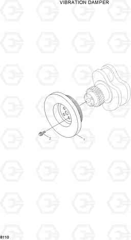 8110 VIBRATION DAMPER R200NLC-3, Hyundai