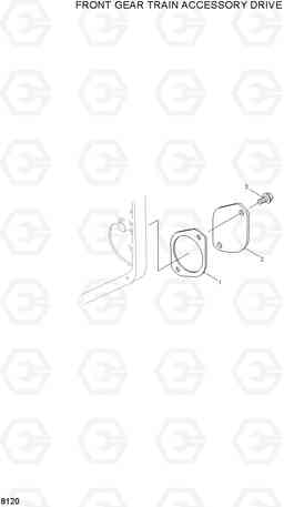 8120 FRONT GEAR TRAIN ACCESSORY DRIVE R200NLC-3, Hyundai