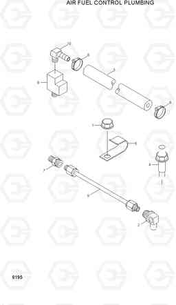 8195 AIR FUEL CONTROL PLUMBING R200NLC-3, Hyundai