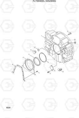 8220 FLYWHEEL HOUSING R200NLC-3, Hyundai