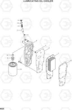 8320 LUBRICATING OIL COOLER R200NLC-3, Hyundai