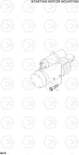 8470 STARTING MOTOR MOUNTING R200NLC-3, Hyundai