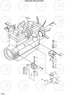 1010 ENGINE MOUNTING R200W/R200W-2, Hyundai
