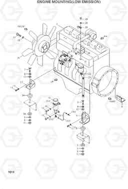 1011 ENGINE MOUNTING(LOW EMISSION) R200W/R200W-2, Hyundai