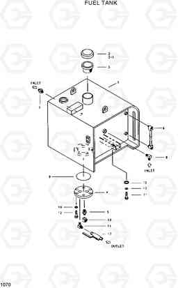 1070 FUEL TANK R200W/R200W-2, Hyundai