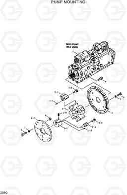 2010 PUMP MOUNTING R200W/R200W-2, Hyundai