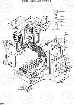 2061 PILOT HYD PIPING 2 R200W/R200W-2, Hyundai