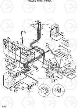 2070 POWER TRAIN PIPING R200W/R200W-2, Hyundai