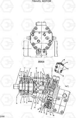 2150 TRAVEL MOTOR R200W/R200W-2, Hyundai