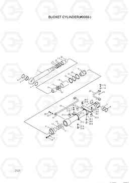 2191 BUCKET CYLINDER(#0088-) R200W/R200W-2, Hyundai