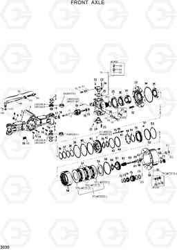 3030 FRONT AXLE R200W/R200W-2, Hyundai