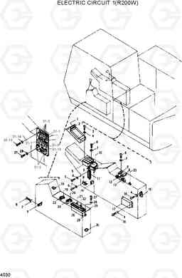 4030 ELECTRICAL CIRCUIT 1(R200W) R200W/R200W-2, Hyundai