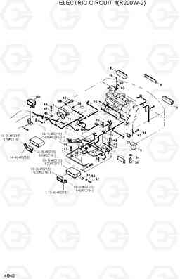 4040 ELECTRICAL CIRCUIT 1(R200W-2) R200W/R200W-2, Hyundai