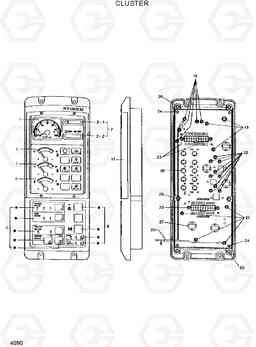 4090 CLUSTER R200W/R200W-2, Hyundai