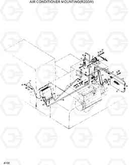 4100 AIR CONDITIONER MOUNTING(R200W) R200W/R200W-2, Hyundai