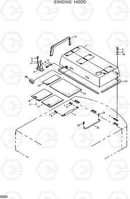 5030 ENGINE HOOD R200W/R200W-2, Hyundai