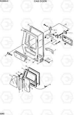 5060 CAB DOOR R200W/R200W-2, Hyundai