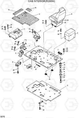 5070 CAB INTERIOR(R200W) R200W/R200W-2, Hyundai