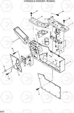 5073 CONSOLE BOX(RH, R200W) R200W/R200W-2, Hyundai