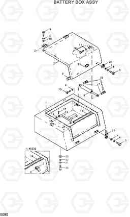 5080 BATTERY BOX ASSY R200W/R200W-2, Hyundai