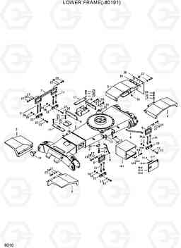 6010 LOWER FRAME(-#0191) R200W/R200W-2, Hyundai