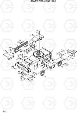 6011 LOWER FRAME(#0192-) R200W/R200W-2, Hyundai