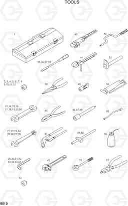 8010 TOOLS R200W/R200W-2, Hyundai